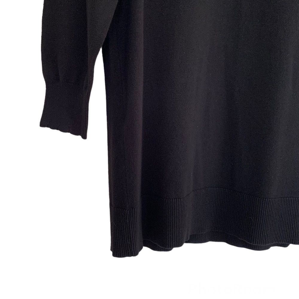 Joseph A. Black Scalloped Sweater - Picture 8 of 10